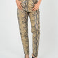 Leather Snake Pants