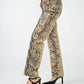 Leather Snake Pants