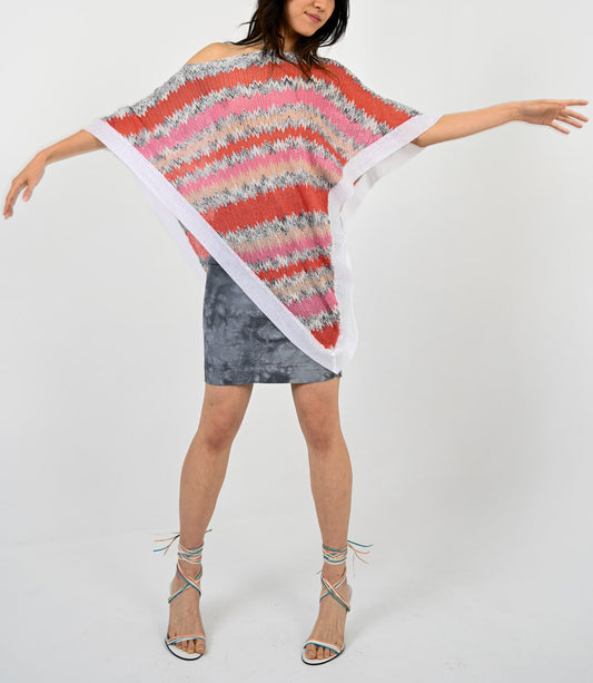 Missoni Multicolor Knit Poncho