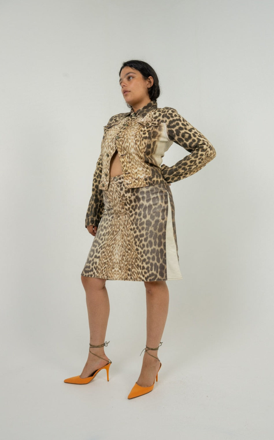 Just Cavalli Cheetah Skirt Set