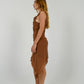 Cioccolato Ruffle Rosette Dress