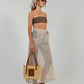 Fendi Woven Skirt & Overlay