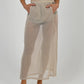 Fendi Woven Skirt & Overlay