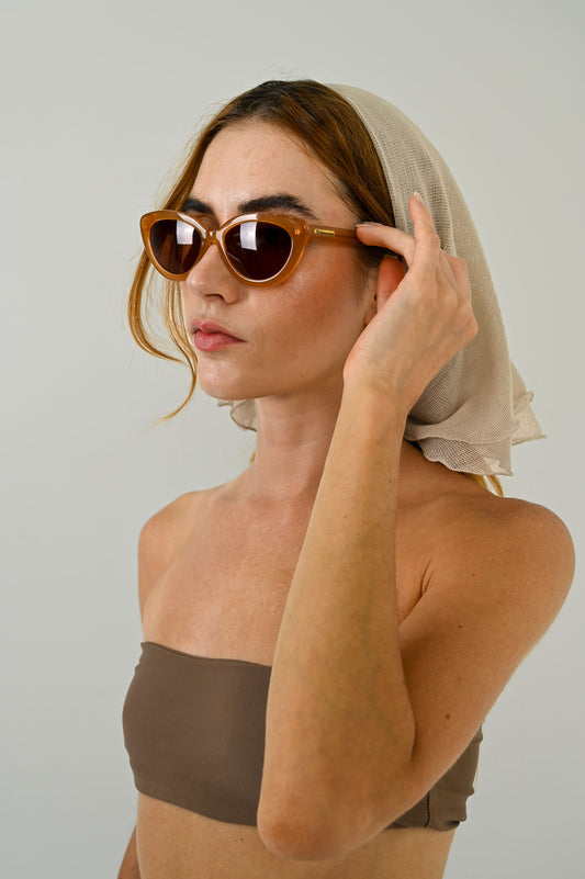 Blumarine Toffee Cat Eye Sunglasses