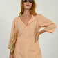Blumarine Silk Peach Caftan Blouse