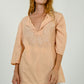 Blumarine Silk Peach Caftan Blouse