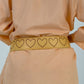 Moschino Leather Heart Tassel Belt
