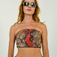 Cristina Effe Sequin Snakeskin Bandeau