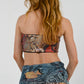 Cristina Effe Sequin Snakeskin Bandeau