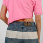 Richmond Trompe L'oeil Ceinture Denim