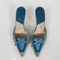 Dior Denim Lace-Up Pumps (37.5)
