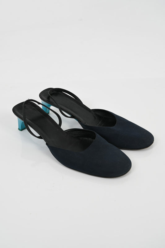 Gucci Turquoise Heel Slingbacks