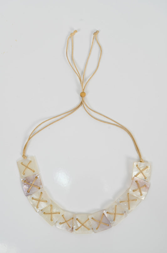 Alabaster Shell Plated Choker