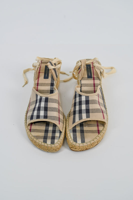 Burberry Cotton Espadrille Wedges (41)