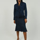 Versace Denim Chiffon Skirt Set