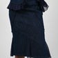 Versace Denim Chiffon Skirt Set