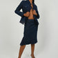 Versace Denim Chiffon Skirt Set