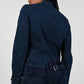 Versace Denim Chiffon Skirt Set