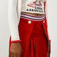 Dolce & Gabbana Strawberry Pleated Skirt