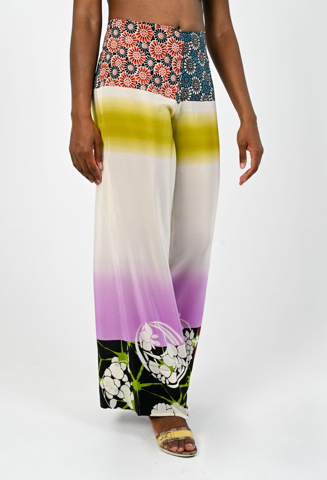 Jean Paul Gaultier Silk Palazzo Pants