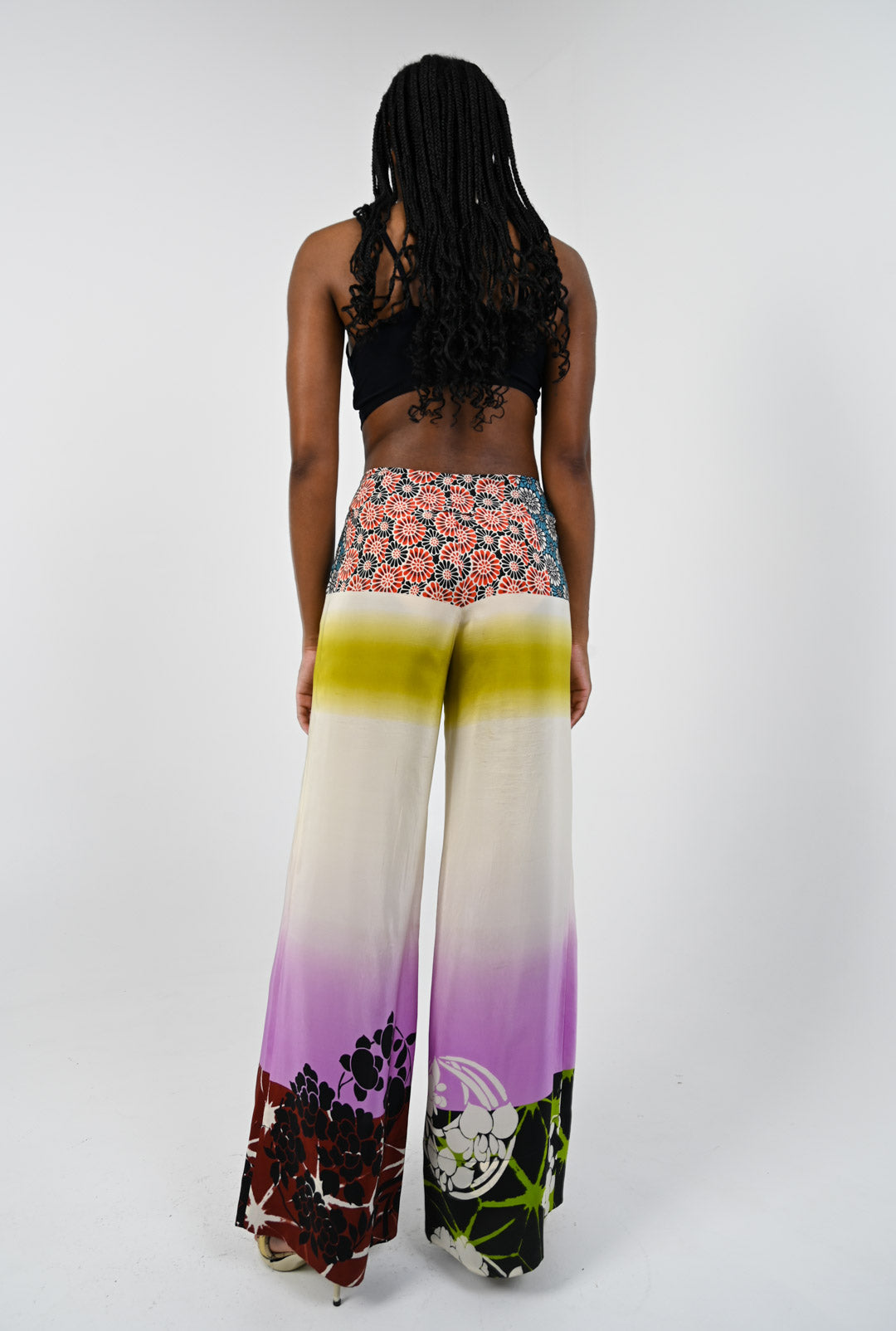 Jean Paul Gaultier Silk Palazzo Pants