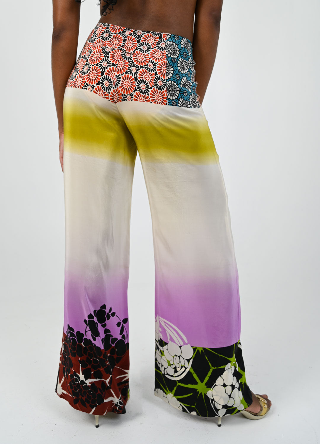 Jean Paul Gaultier Silk Palazzo Pants