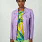 Lilac Leather Jacket