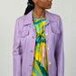 Lilac Leather Jacket