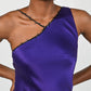 Barbed Wire Hyacinth Silk Dress