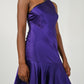 Barbed Wire Hyacinth Silk Dress