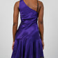 Barbed Wire Hyacinth Silk Dress