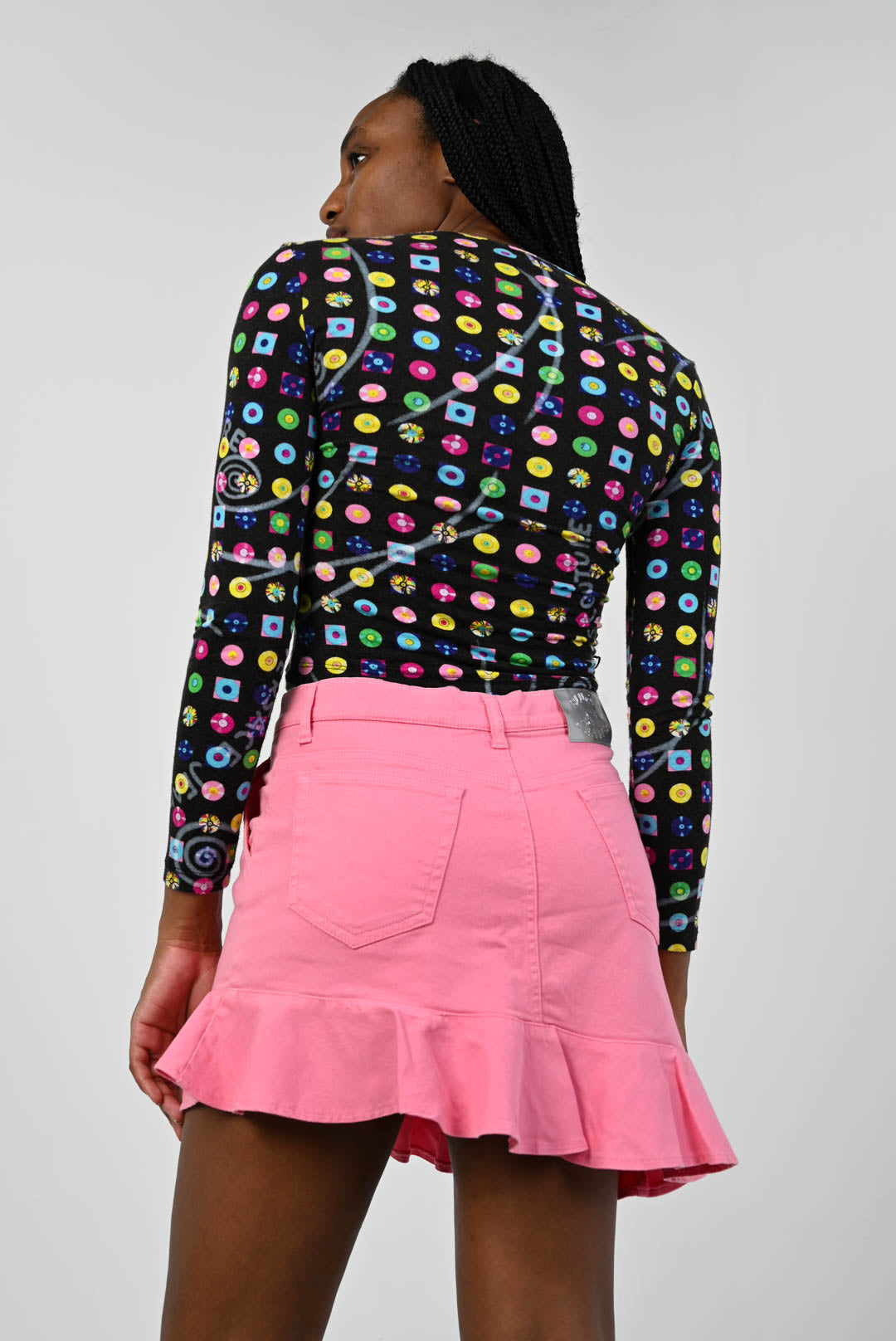Blumarine Taffy Asymmetrical Skirt