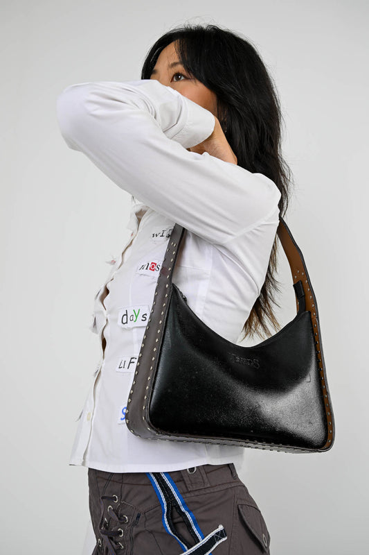Gai Mattiolo Two-Tone Leather Bag