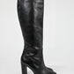 Raven Leather Pull-On Boots (40)