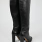 Raven Leather Pull-On Boots (40)