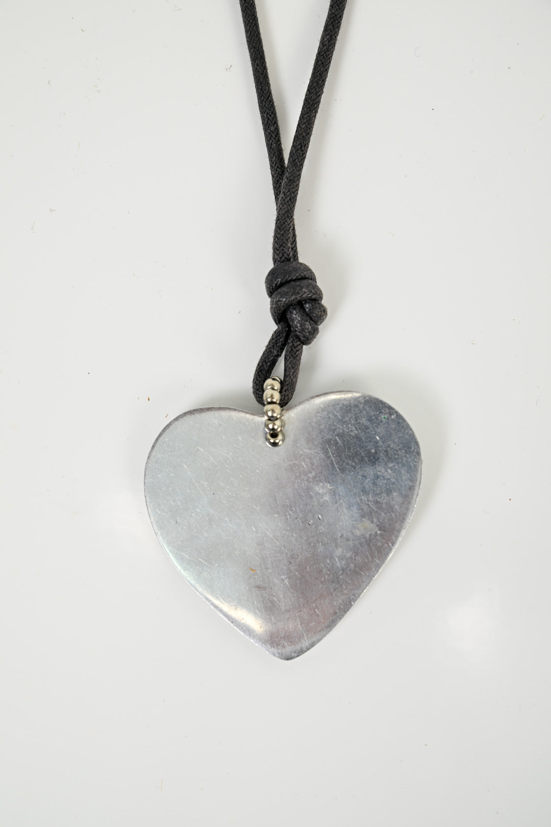 Heart Bone Silver Necklace
