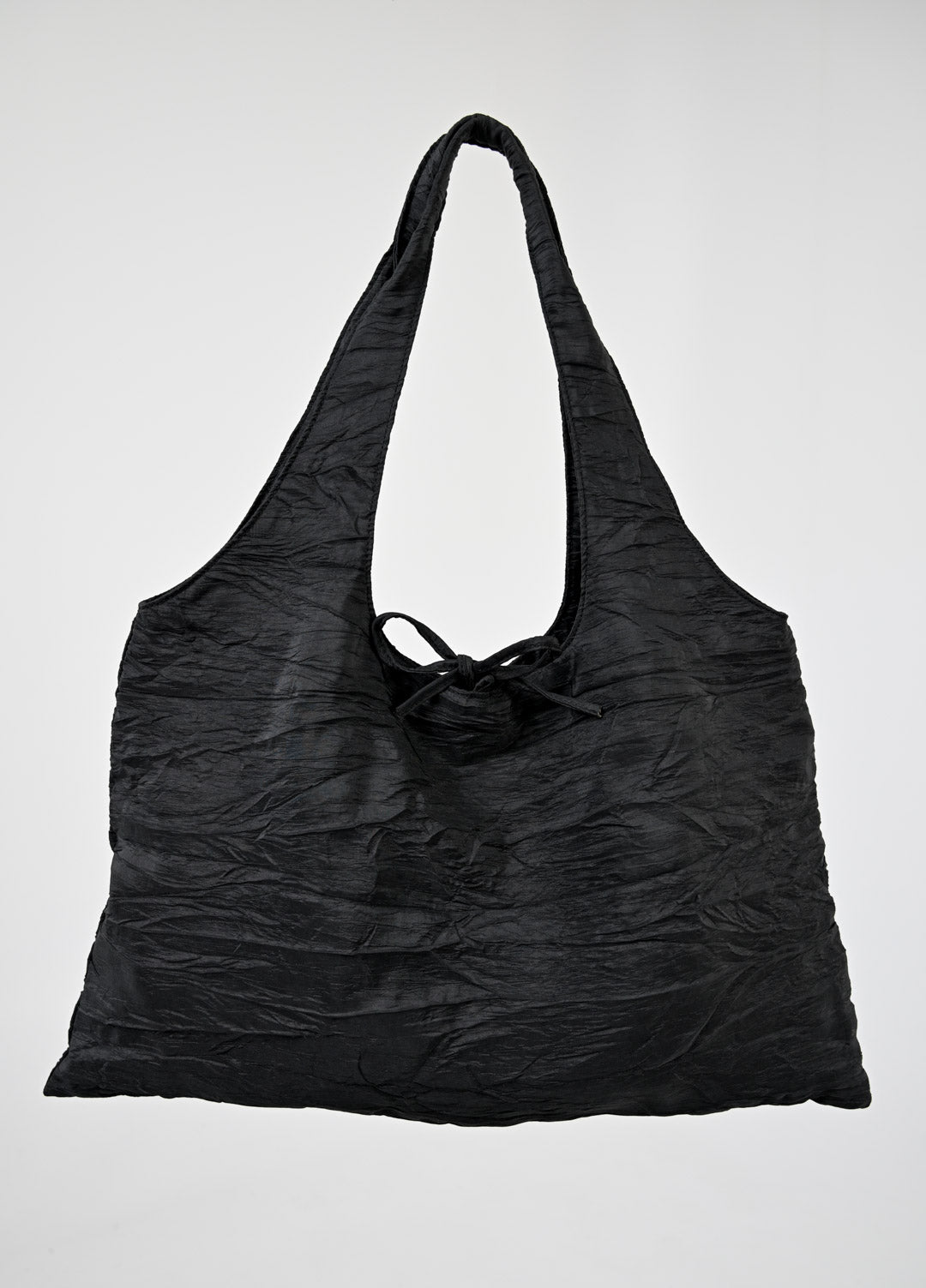 Bramani Noir Crinkle Pleat Bag