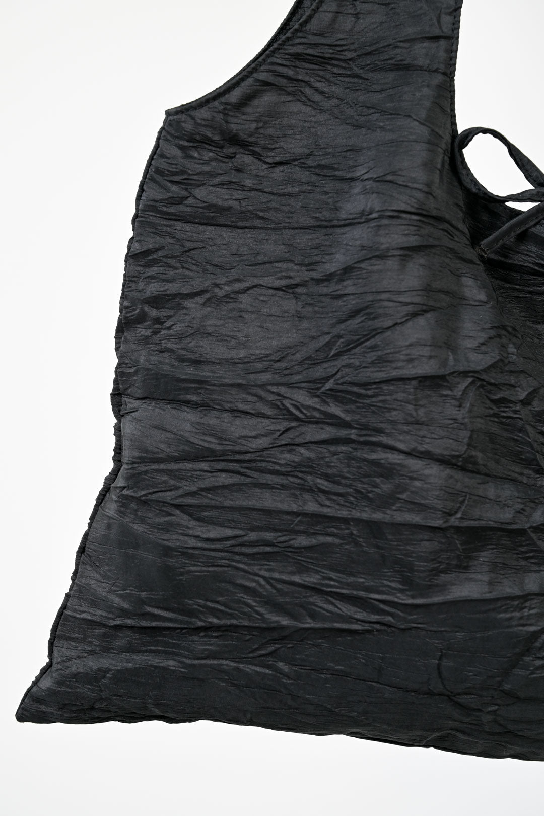 Bramani Noir Crinkle Pleat Bag