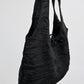 Bramani Noir Crinkle Pleat Bag