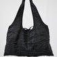 Bramani Noir Crinkle Pleat Bag