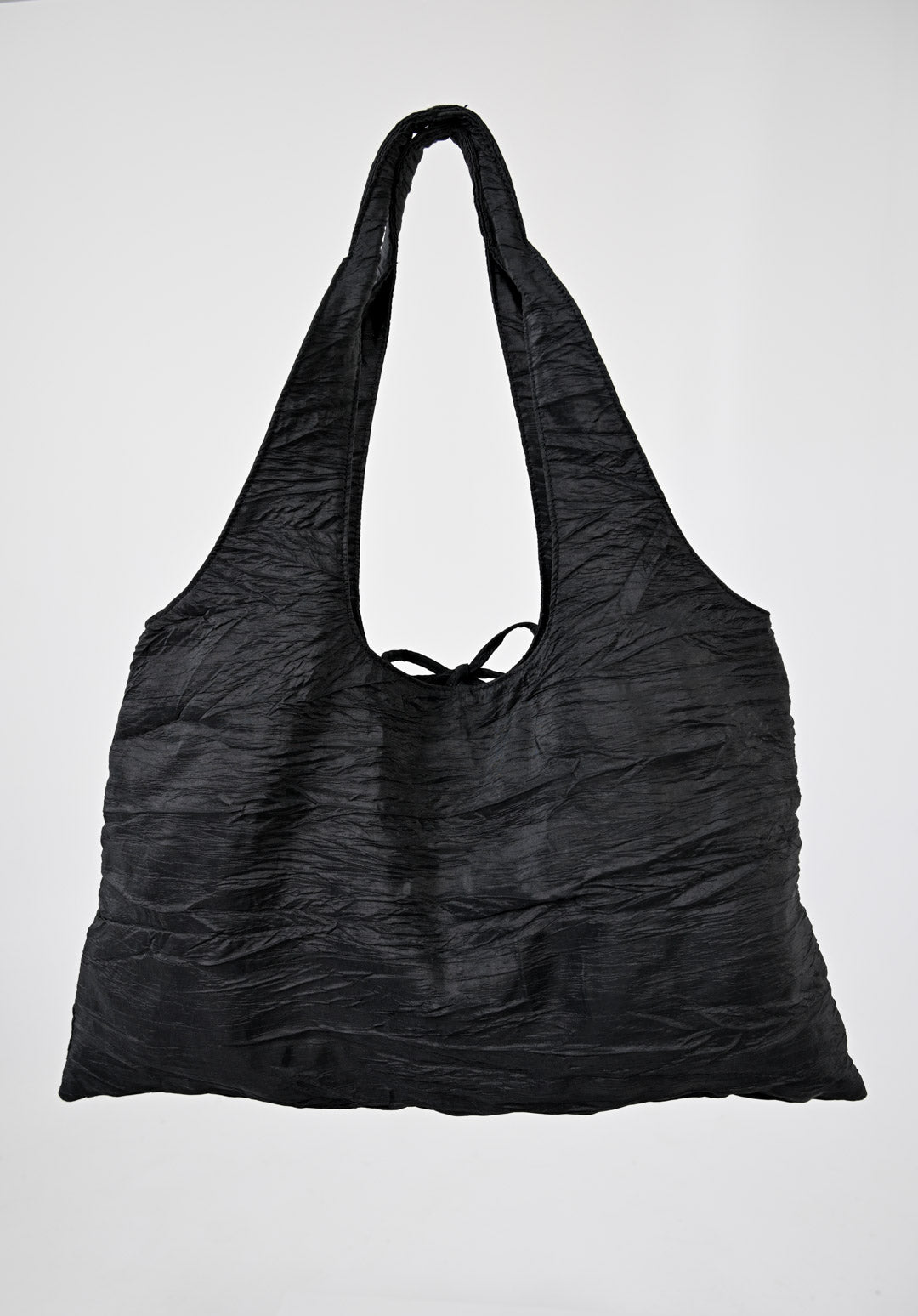 Bramani Noir Crinkle Pleat Bag