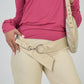 Ecru Leather Belt