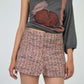 Mulberry Tweed Miniskirt