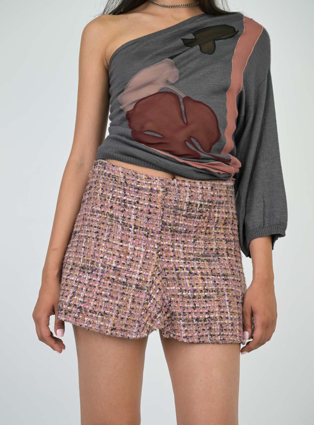 Mulberry Tweed Miniskirt