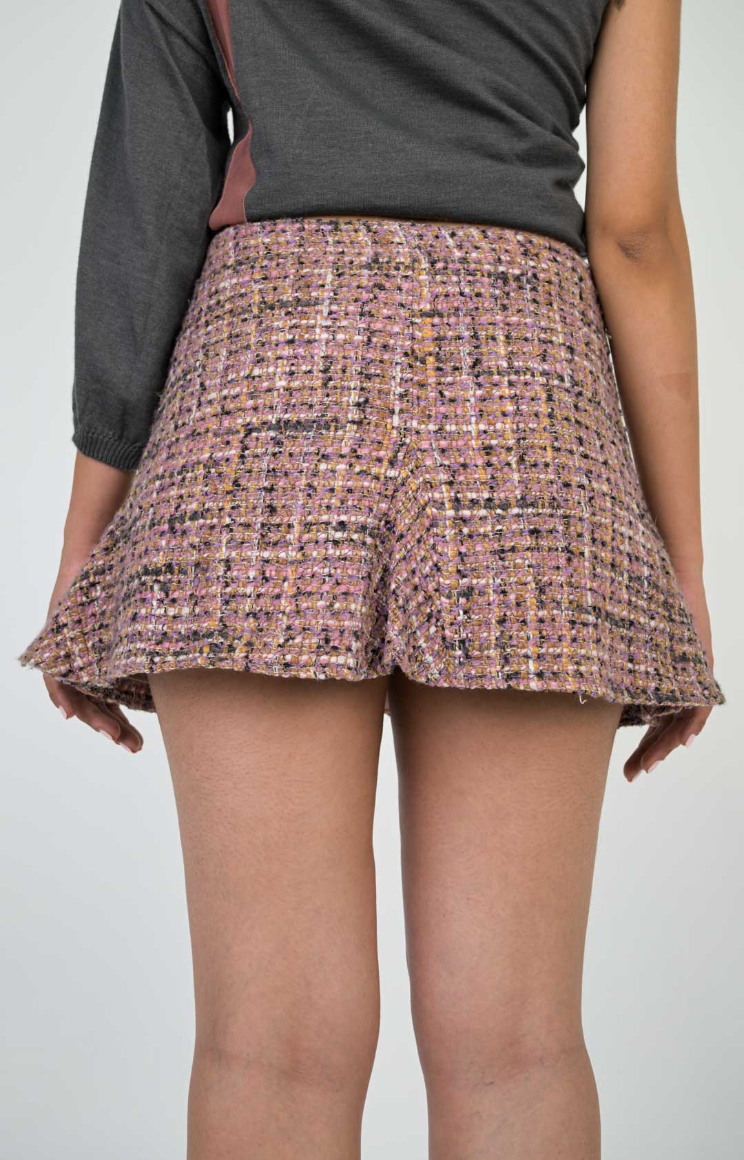Mulberry Tweed Miniskirt