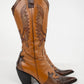 Toffee Leather Cowboy Boots (40)