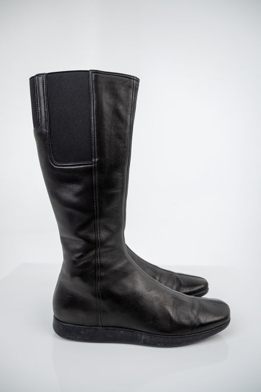 Prada Leather Stretch Boots (41)