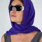 Violet Wool Headscarf