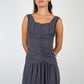 Storm Silk Ruched Dress