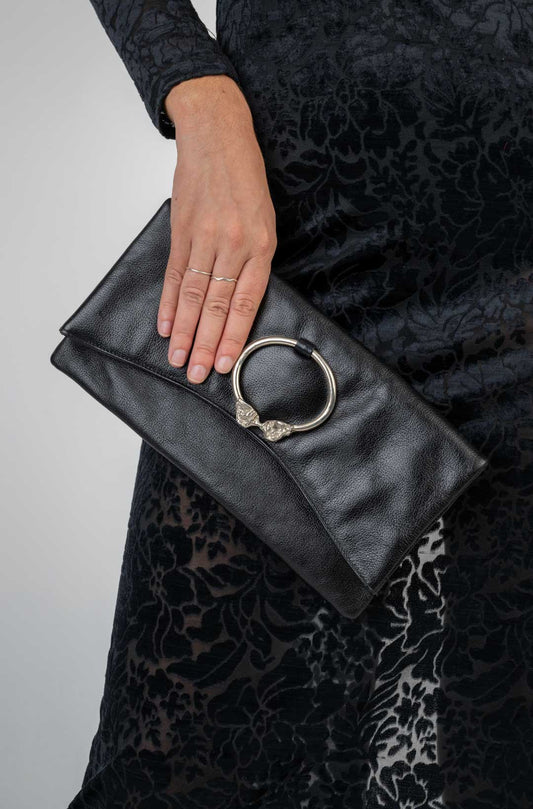 Leather Leone Clutch